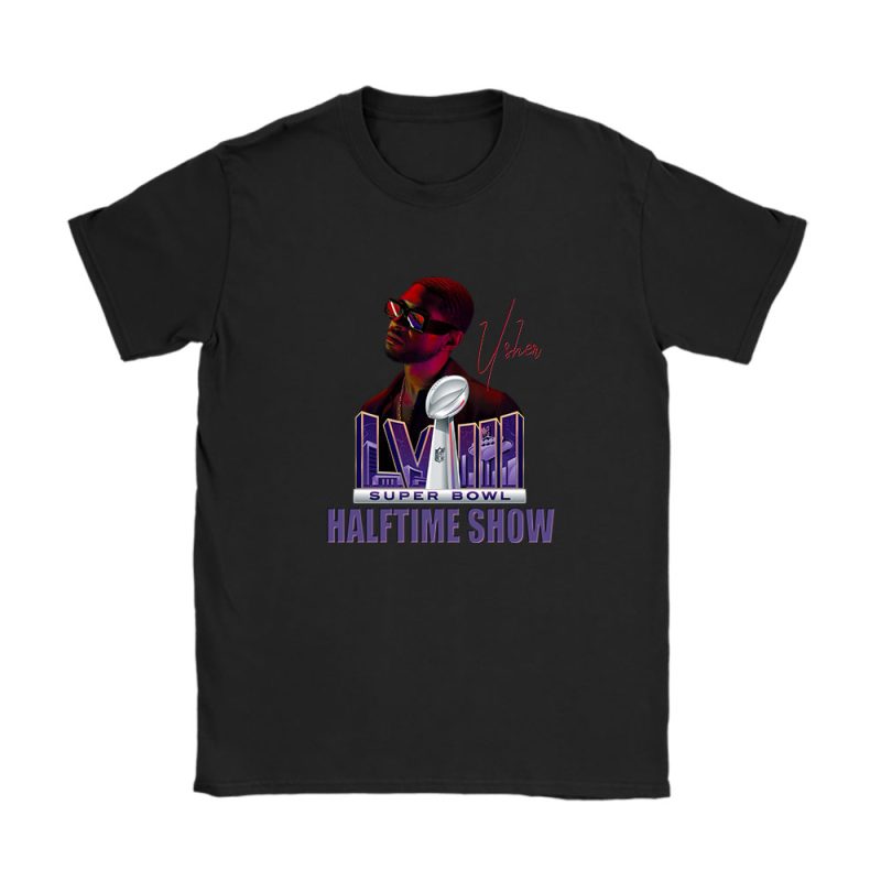 Usher Im Just Here The Halftime Show Unisex T-Shirt Cotton Tee TAT3850