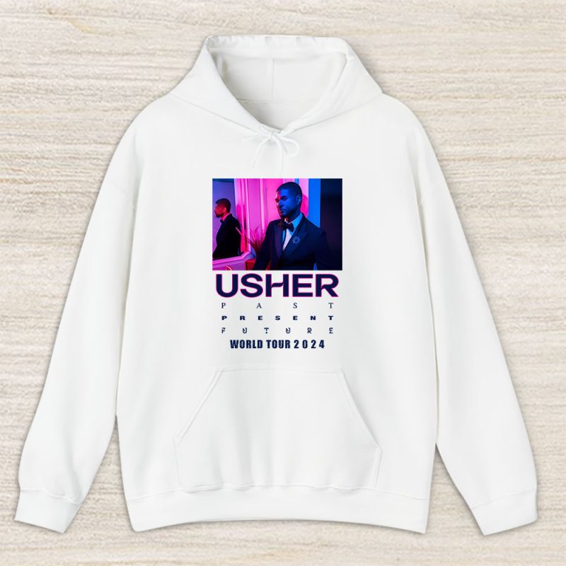 Usher Past Present Future 2024 Tour Unisex Pullover Hoodie TAH3863