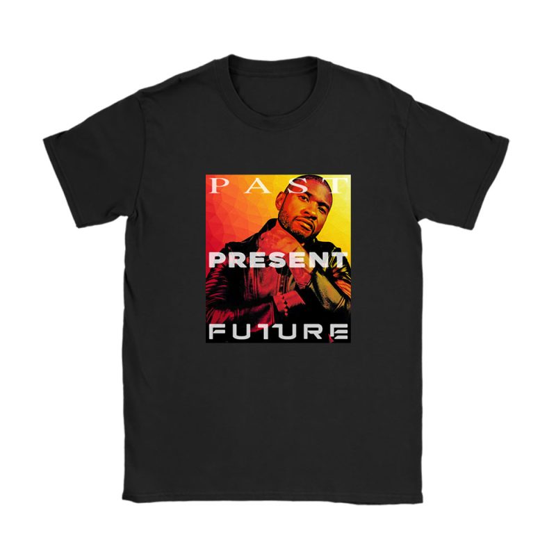 Usher Past Present Future 2024 Tour Unisex T-Shirt Cotton Tee TAT3860