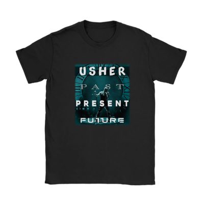 Usher Past Present Future 2024 Tour Unisex T-Shirt Cotton Tee TAT3861