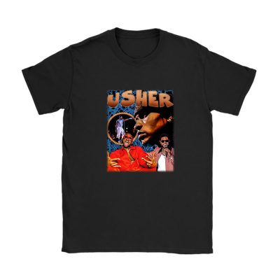 Usher The King Of Rb Ush Unisex T-Shirt Cotton Tee TAT3858