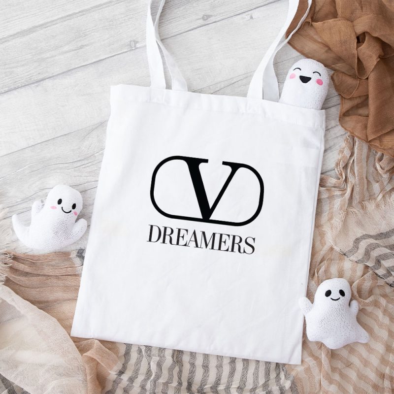 Valentino Dreamers Luxury Logo Cotton Canvas Tote Bag TTB1899