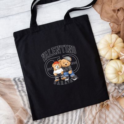 Valentino Garavani Teddy Bear Cotton Canvas Tote Bag TTB1918