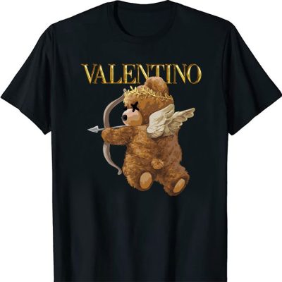 Valentino Teddy Bear Gold Luxury Unisex T-Shirt TTB1579