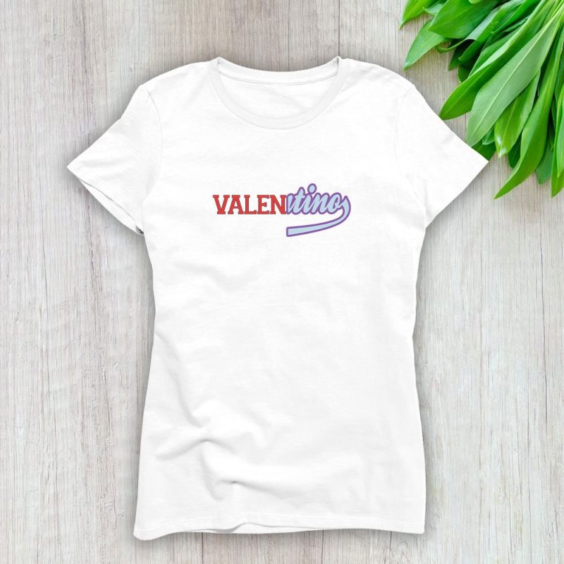 Valentino Vitage Logo Lady T-Shirt Luxury Tee For Women LDS1911