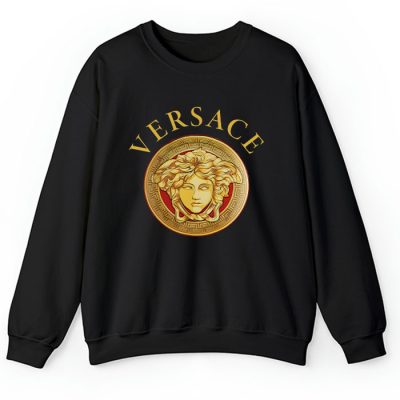 Versace Medusa Gold Luxury Logo Crewneck Sweatshirt CSTB0526