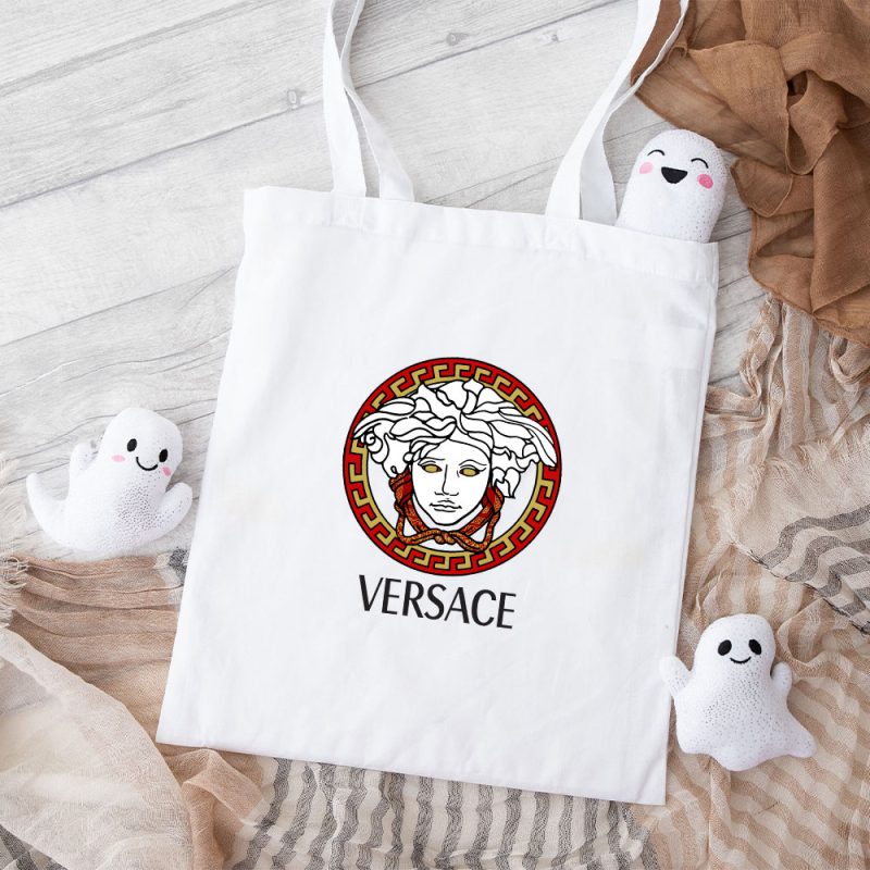 Versace Medusa Luxury Logo Cotton Canvas Tote Bag TTB1931