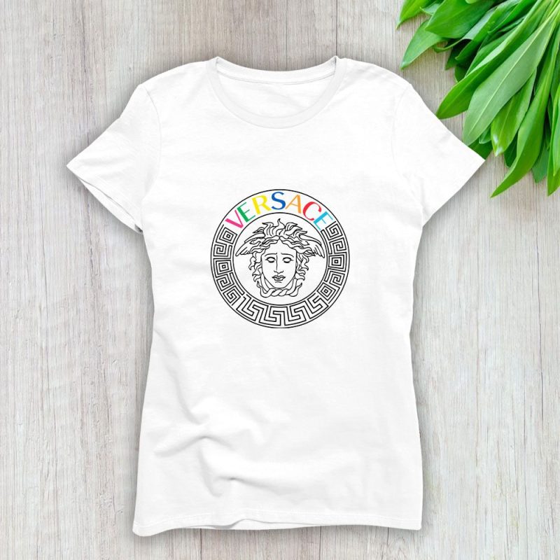 Versace Medusa Luxury Logo Lady T-Shirt Luxury Tee For Women LDS1923