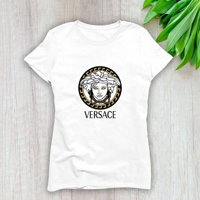 Versace Medusa Luxury Logo Lady T-Shirt Luxury Tee For Women LDS1935