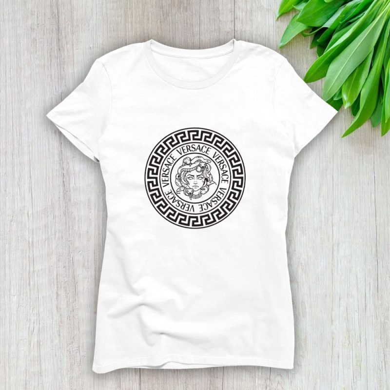 Versace Medusa Snake Luxury Logo Lady T-Shirt Luxury Tee For Women LDS1943