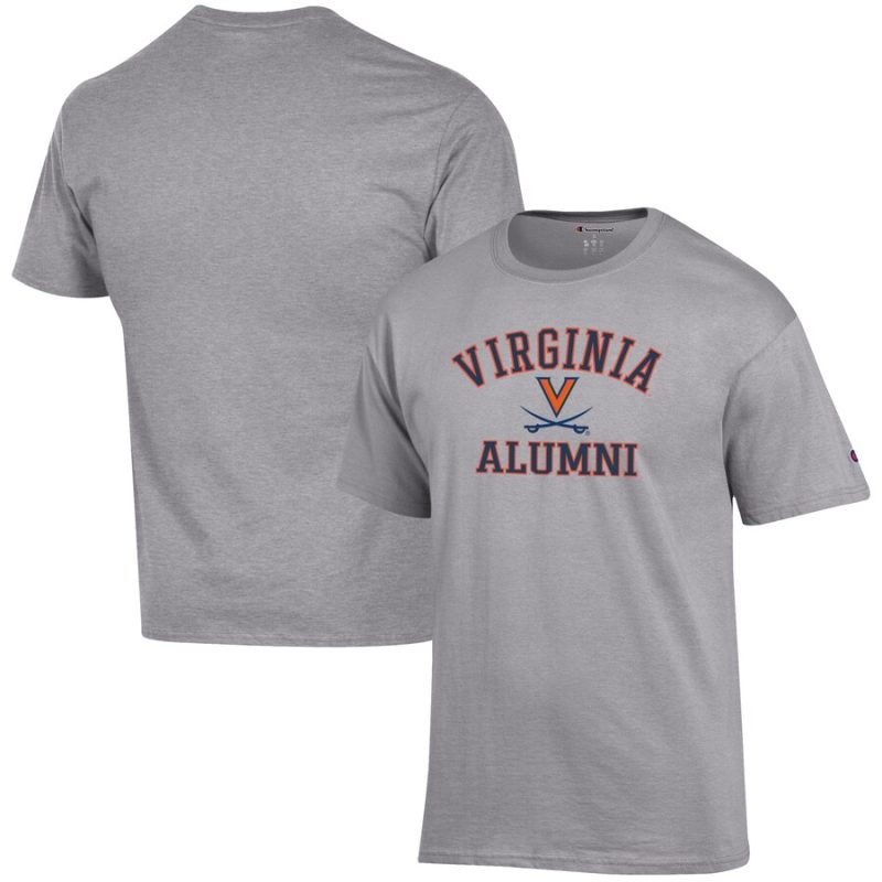 Virginia Cavaliers Champion Alumni Logo T-Shirt - Gray