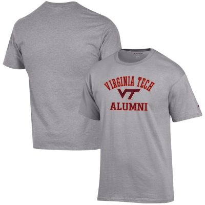 Virginia Tech Hokies Champion Alumni Logo T-Shirt - Gray