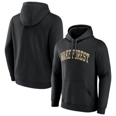 Wake Forest Demon Deacons Basic Arch Pullover Hoodie - Black