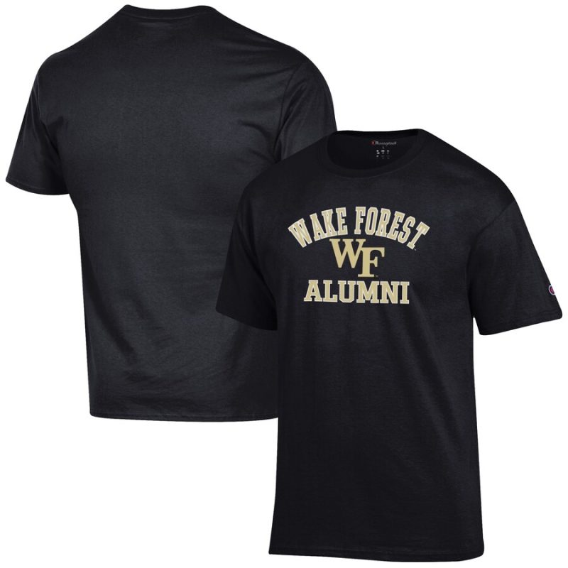 Wake Forest Demon Deacons Champion Alumni Logo T-Shirt - Black