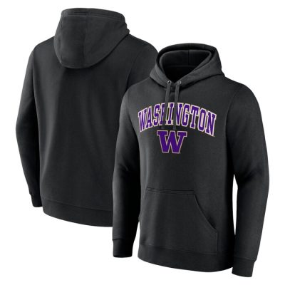 Washington Huskies Campus Pullover Hoodie - Black