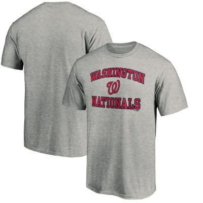 Washington Nationals Heart & Soul Unisex T-Shirt - Heather Gray