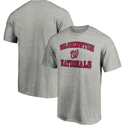 Washington Nationals Heart & Soul Unisex T-Shirt - Heathered Gray