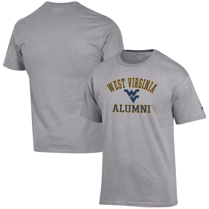 West Virginia Mountaineers Champion Alumni Logo T-Shirt - Gray