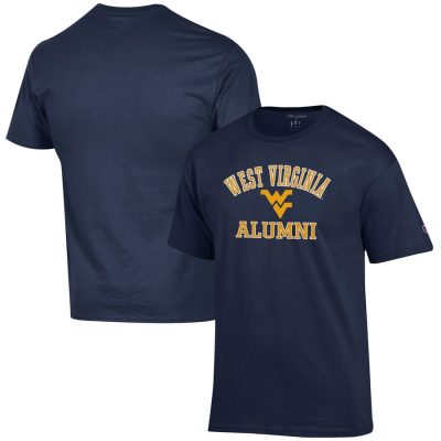 West Virginia Mountaineers Champion Alumni Logo T-Shirt - Navy