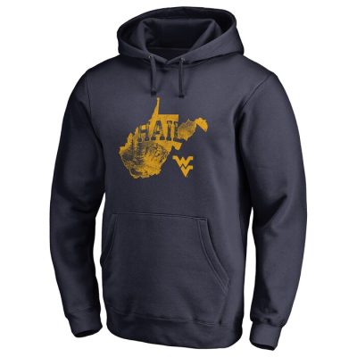 West Virginia Mountaineers Logo Hometown Collection Pullover Hoodie - Navy