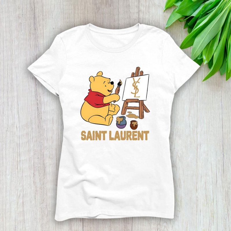 Winniethepooh Saint Laurent Brand Lady T-Shirt Women Tee TLT4202