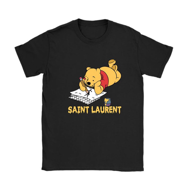 Winniethepooh Saint Laurent Unisex Brand T-Shirt TAT5058