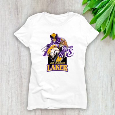 Wolverine NBA Los Angeles Lakers Lady T-Shirt Women Tee For Fans TLT1852