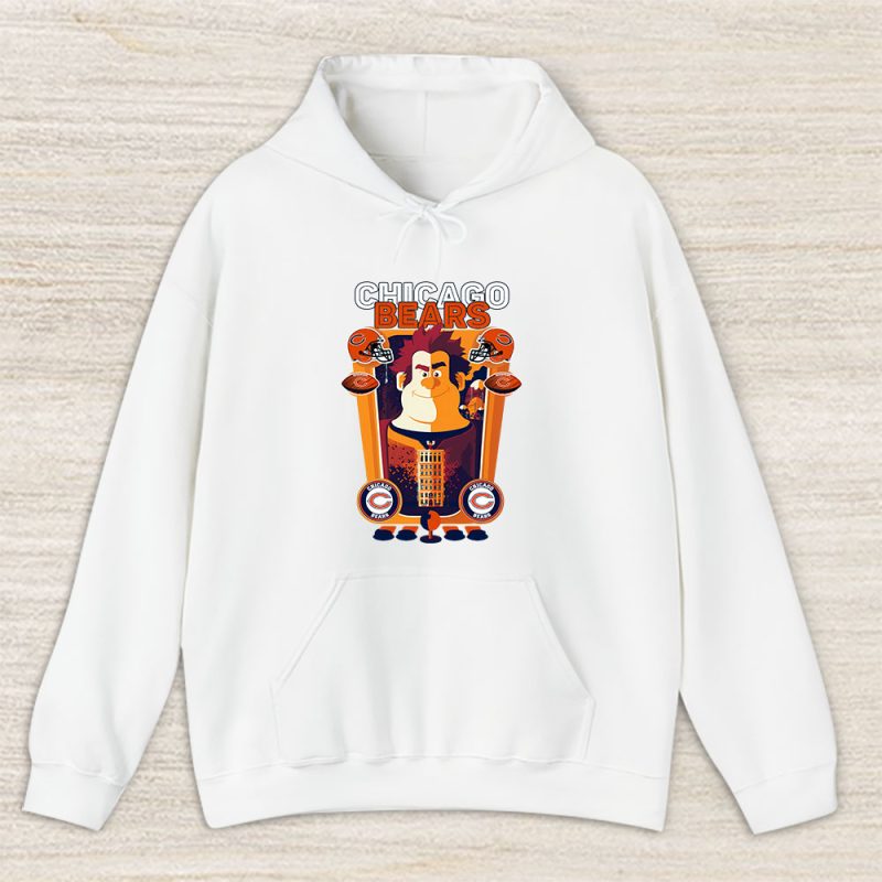 Wreckit Ralph X Chicago Bears Team X NFL X American Football Unisex Pullover Hoodie TAH3996