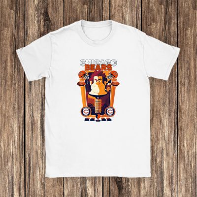 Wreckit Ralph X Chicago Bears Team X NFL X American Football Unisex T-Shirt Cotton Tee TAT3996