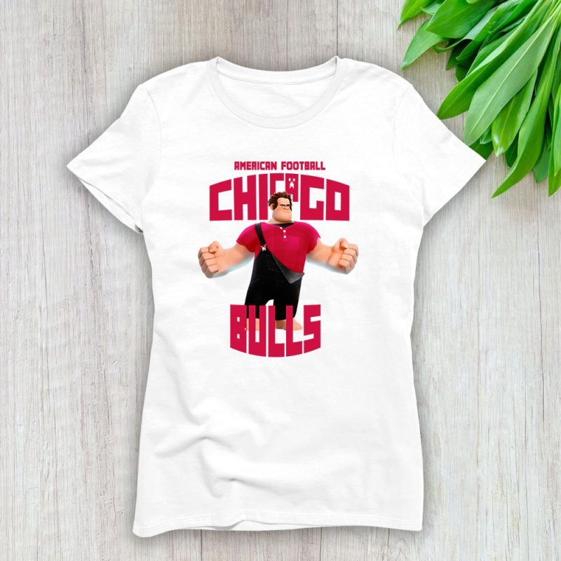 Wreckit Ralph X Chicago Bulls Team X NBA X Basketball Lady T-Shirt Women Tee For Fans TLT3443