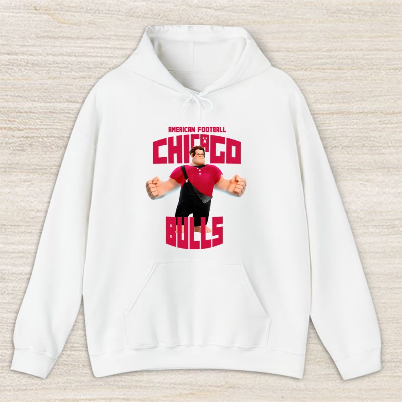 Wreckit Ralph X Chicago Bulls Team X NBA X Basketball Unisex Pullover Hoodie TAH3237