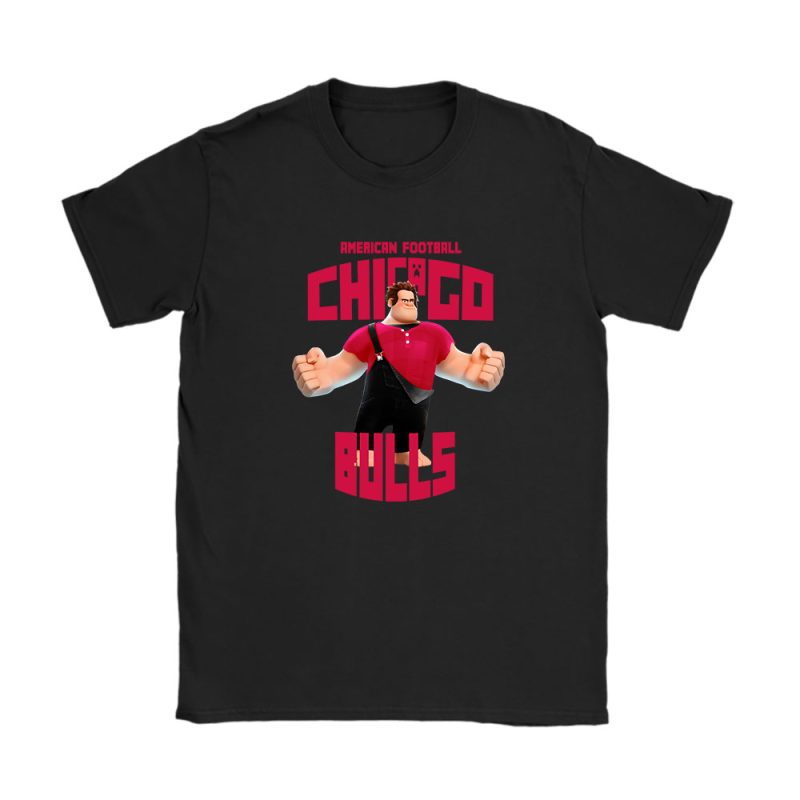 Wreckit Ralph X Chicago Bulls Team X NBA X Basketball Unisex T-Shirt Cotton Tee TAT3237