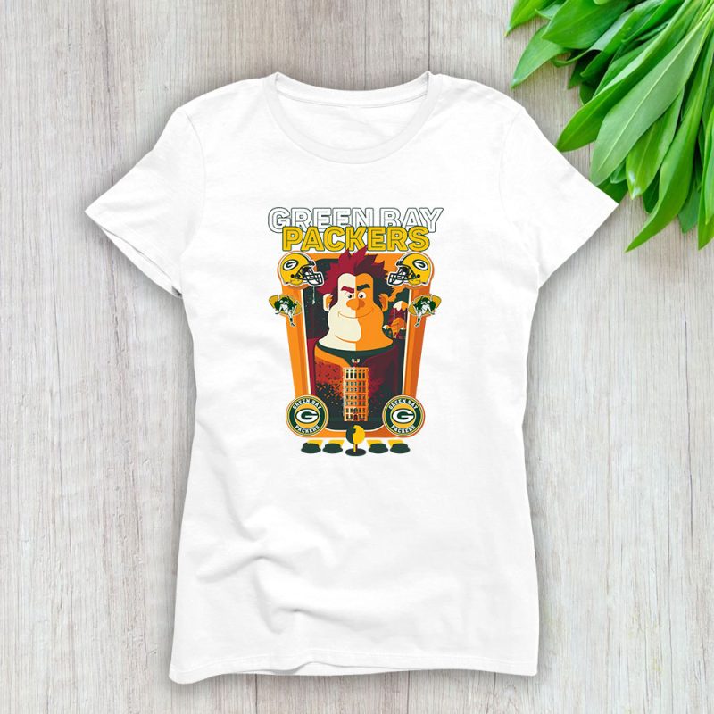 Wreckit Ralph X Green Bay Packers Team X NFL X American Football Lady T-Shirt Women Tee For Fans TLT3459