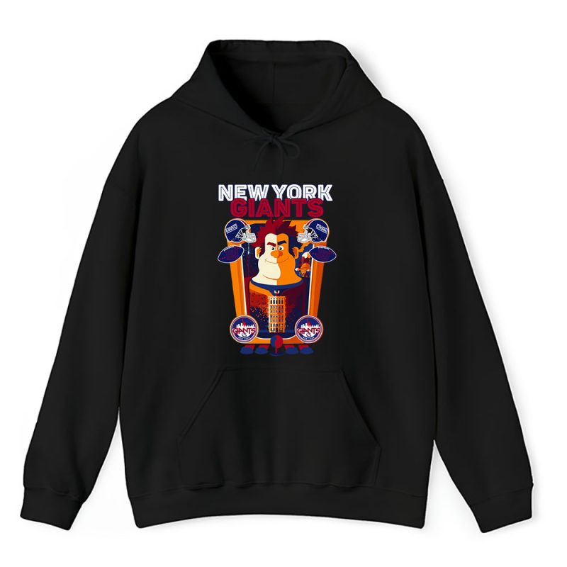 Wreckit Ralph X New York Giants Team X NFL X American Football Unisex Pullover Hoodie TAH4001