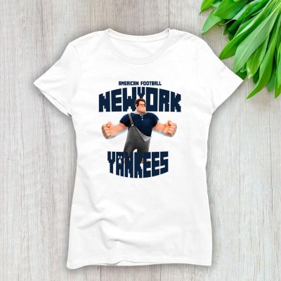 Wreckit Ralph X New York Yankees Team X MLB X Baseball Fans Lady T-Shirt Women Tee For Fans TLT3436