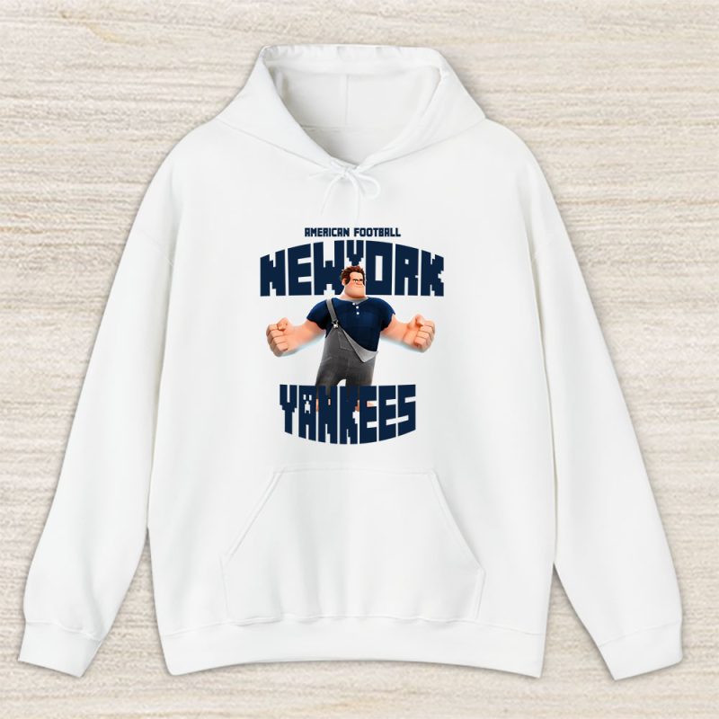 Wreckit Ralph X New York Yankees Team X MLB X Baseball Fans Unisex Pullover Hoodie TAH3230