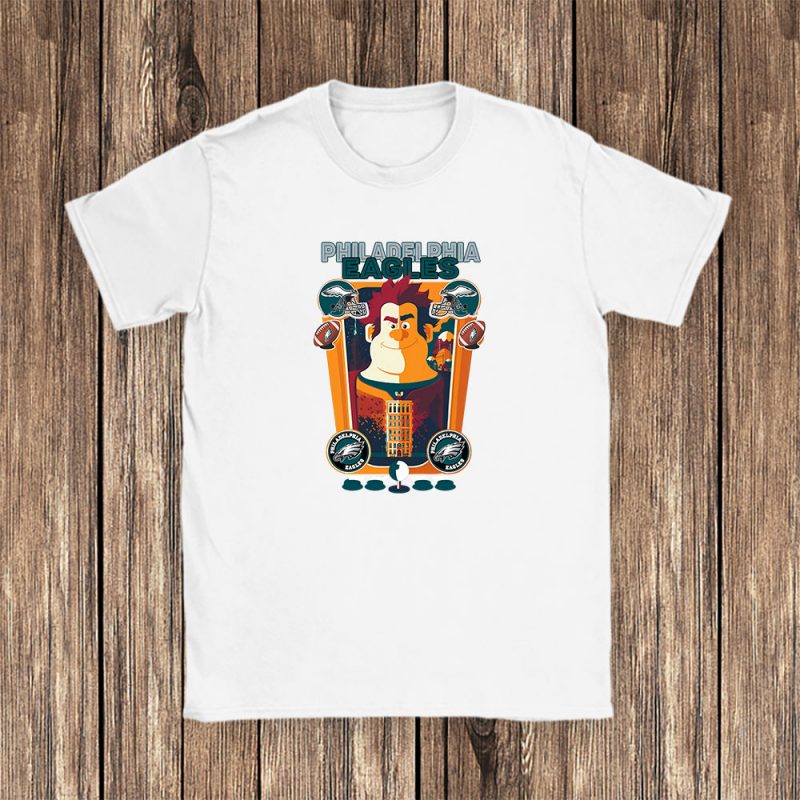 Wreckit Ralph X Philadelphia Eagles Team X NFL X American Football Unisex T-Shirt Cotton Tee TAT4002