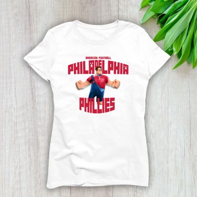 Wreckit Ralph X Philadelphia Phillies Team X MLB X Baseball Fans Lady T-Shirt Women Tee For Fans TLT3437
