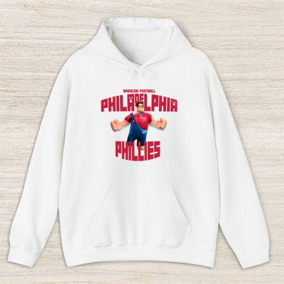 Wreckit Ralph X Philadelphia Phillies Team X MLB X Baseball Fans Unisex Pullover Hoodie TAH3231