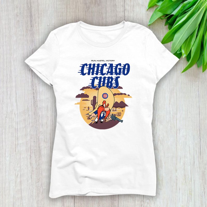 Yosemite Sam X Chicago Cubs Team X MLB X Baseball Fans Lady T-Shirt Women Tee For Fans TLT3745