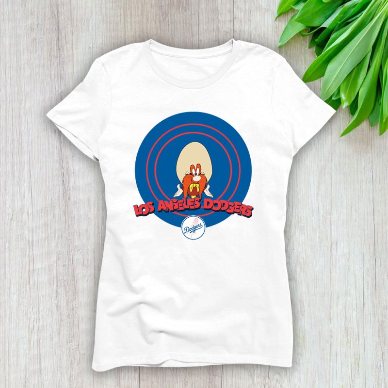 Yosemite Sam X Los Angeles Dodgers Team X MLB X Baseball Fans Lady T-Shirt Women Tee For Fans TLT3750