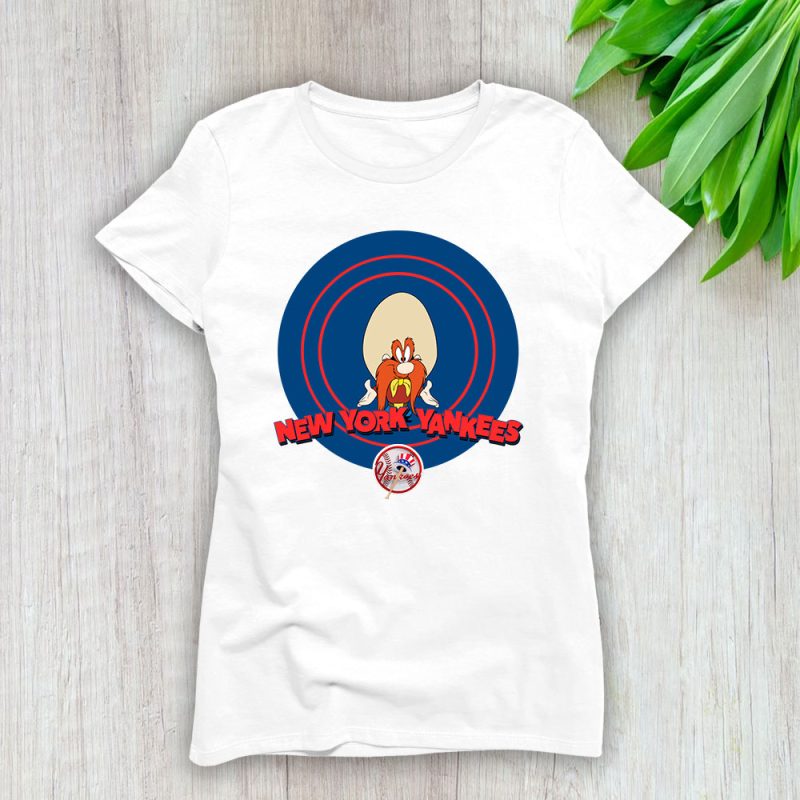 Yosemite Sam X New York Yankees Team X MLB X Baseball Fans Lady T-Shirt Women Tee For Fans TLT3756