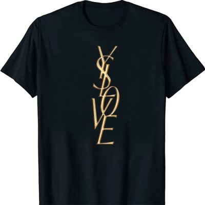 Yves Saint Laurent Gold Logo Luxury Unisex T-Shirt TTB2638