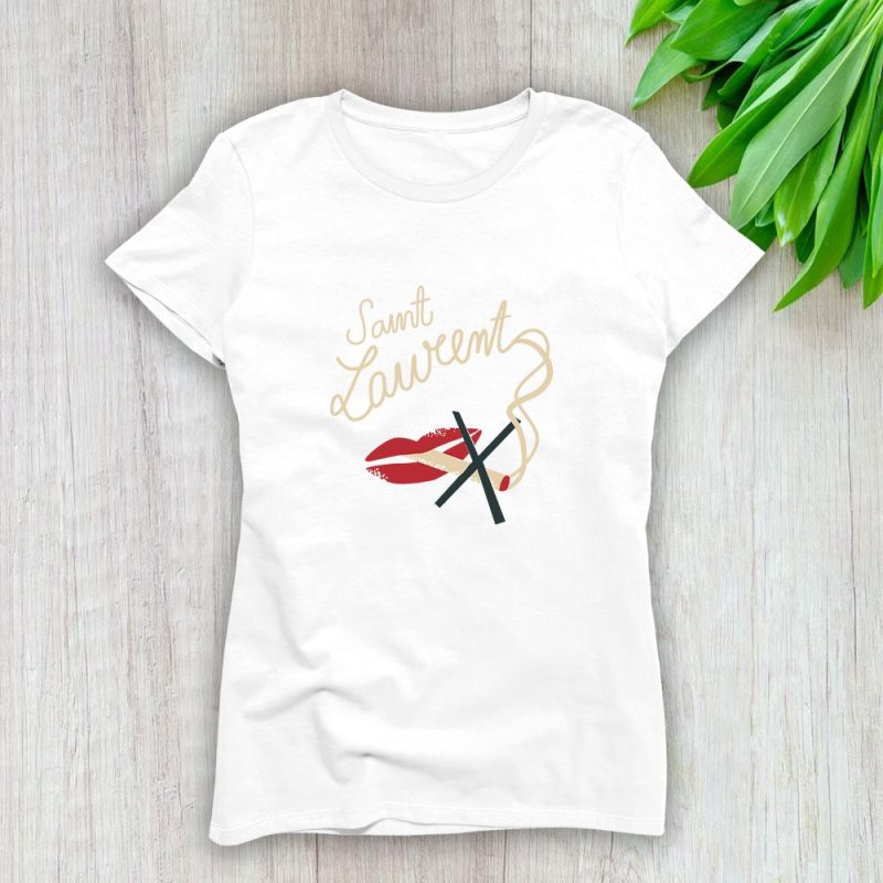 Yves Saint Laurent Logo Luxury Lady T-Shirt Luxury Tee For Women LDS1961