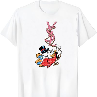 Yves Saint Laurent Logo Luxury Scrooge Mcduck Unisex T-Shirt TTB2640