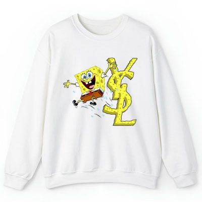 Yves Saint Laurent Logo Luxury SpongeBob Crewneck Sweatshirt CSTB0704