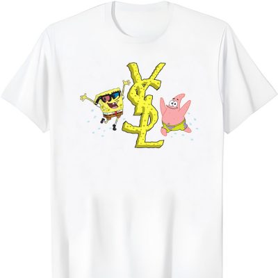 Yves Saint Laurent Logo Luxury Spongebob Unisex T-Shirt TTB2942