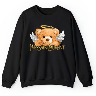 Yves Saint Laurent Logo Luxury Teddy Bear Crewneck Sweatshirt CSTB0706