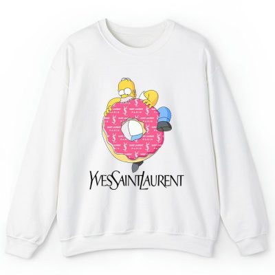 Yves Saint Laurent Logo Luxury Thomer Simpson Crewneck Sweatshirt CSTB0698