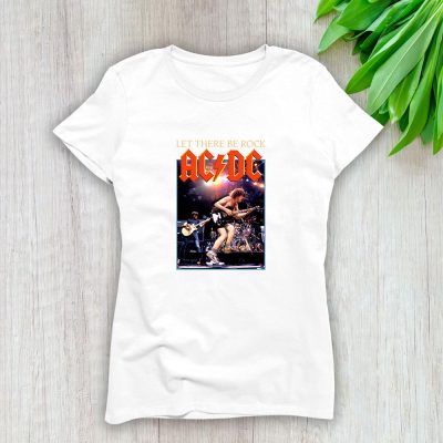 AC/DC Let There Be Rock Album Lady Shirt Women Tee TLT5529